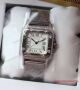 2017 Copy Cartier Santos Watch SS Diamond White Roman (2)_th.jpg